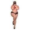 Love & Bondage Split Back Lace Booty Short, Blindfold & Wrist Ties Black Qn
Introducing the Love & Bondage by Magic Silk Collection: The Sensual Seductress Lace Booty Short Set - Model LBSBLK - Adult Naughty Store