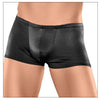 Male Power Satin Lycra Boxer Shorts - Black, Small (Model: SPL-BS01) - Adult Naughty Store