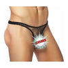 Male Power Stretch Net Pouch Thong Black S/M - Sensual Men's Lingerie for Intimate Pleasure - Adult Naughty Store