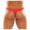 Male Power Satin Bong Thong Red S-M: Sensual Men's Stretch Nylon Underwear for Intimate Comfort and Allure - Adult Naughty Store