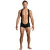 Male Power Sling Short Black L-XL: Sensual Supportive Underwear for Men, Model MP-SS-BLXL, Waist 36