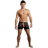 Male Power Extreme Double Exposure Black S/M Men's Specialty Underwear - Sensational Cutout Back & Pouchless Front with Metal Ring Detail - Waist 28-34