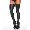 Black Wet Look Thigh Highs - Sensual Lingerie for Women - Model X9B1 - Ultimate Seduction - One Size Fits All