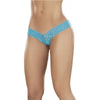 Lace Affair V Front Boy Short - Turquoise - Women's Intimate Apparel - Model LS-2021 - Size Medium - Adult Naughty Store