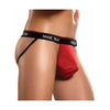 Silk Elegance Men's Red XL Silk Jock Strap - Model XJ-1001 - Ultimate Comfort and Sensation for Intimate Moments - Adult Naughty Store