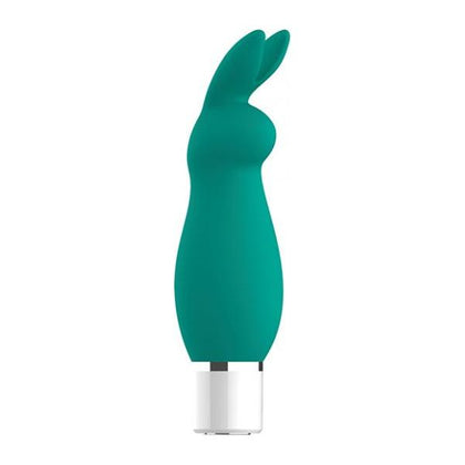 Introducing the Nobu Xtreme Suki Rabbit Bullet, Model NXSB-001, a Powerful Teal Medical Grade Silicone Vaginal and Anal Toy for All Genders