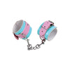 Nobü Fetish Luxury Handcuffs Set - Model FHC-500 - Unisex - Pleasure Enhancing Restraints - Pink/Blue