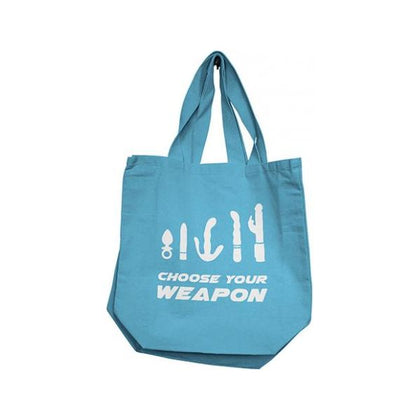 Nobu Choose Your Weapon Reusable Tote - Blue - Adult Naughty Store