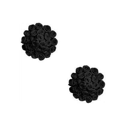 Corona Nightfall Roses Burlesque Nipztix - Black O-s: Reusable Silicone Nipple Covers for Women, Perfect for Sensual and Seductive Moments, Size: One Size