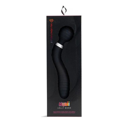 Nu Sensuelle Lolly NLW-001 Dual-Ended Flexible Nubii Wand - Black: Premium Pleasure Powerhouse for Sensual Stimulation and Intense Orgasms
