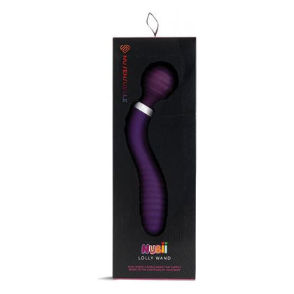 Nu Sensuelle Lolly Dual-Ended Flexible Nubii Wand - The Ultimate Pleasure Powerhouse for Mind-Blowing Orgasms - Purple