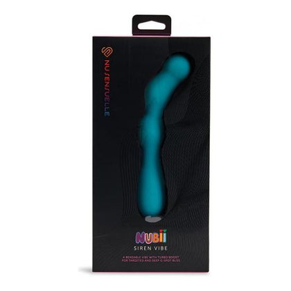 Indulge in luxury with the Nu Sensuelle Siren Nubii G-spot Vibrator W/hinge (Blue) - a versatile and powerful pleasure device designed with inclusivity and diversity in mind.