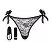 Sensuelle Pleasure Panty Bullet Remote Control Black O-S: Women's Vibrating Lace Panties with Remote Control - Sensuelle Pleasure Panty Black (Model O-S) - Adult Naughty Store