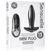 Sensuelle Remote Control Rechargeable Mini Plug - Black Anal Pleasure Toy for Men and Women (Model Number: SP-001) - Adult Naughty Store