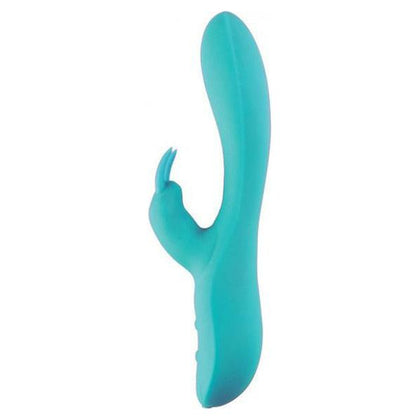 Nu Sensuelle Brandii Bendable Rabbit Vibrator - Model NB-10 - Teal Blue - For Women - Dual Pleasure Experience