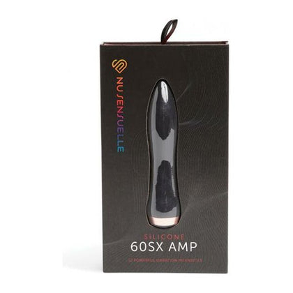 Nu Sensuelle 60SX AMP Silicone Bullet - Powerful Black Pleasure for All Genders