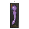 Nu Sensuelle Alluvion Xlr8 Dual-Ended Wand Vibrator - Model XLR8-1001 - For All Genders - G-Spot and Clitoral Stimulation - Purple - Adult Naughty Store