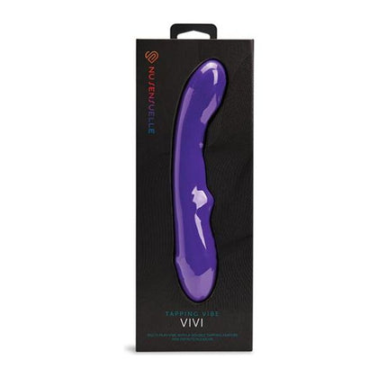 NU SENSUELLE VIVI Double Tapping Vibrator - Deep Purple - Model VIVI-006 - Unisex G-Spot & Clitoral Stimulator