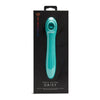 Introducing the Sensuelle Neotouch Triple Action Spoon - Model Daisy I - Unisex - Clitoral, G-Spot, External - Neon Blue