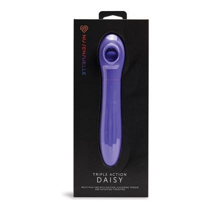 Introducing the Nu Sensuelle Triple Action Daisy Ultra Violet Triple Action Clitoral Stimulator for Women