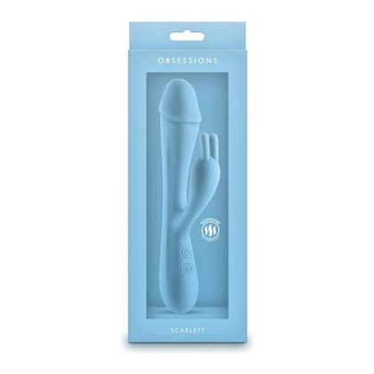 Obsessions Scarlett Silicone Vibrator - Dreamy Pleasures Light Blue - For Her