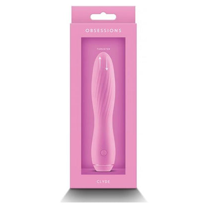 Obsession Clyde - OC-01 Light Pink Silicone Vibrating Pleasure Wand for All Genders - Intense Stimulation for Multiple Areas of Pleasure - Adult Naughty Store