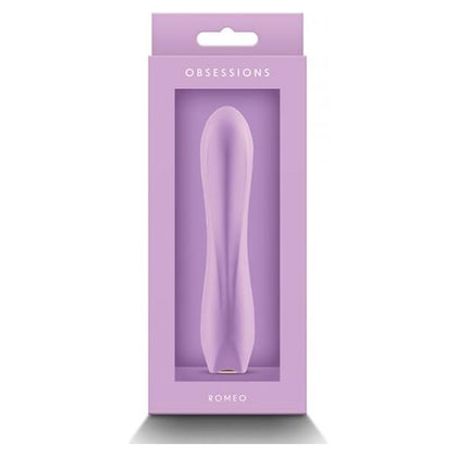 Obsession Romeo - Light Purple Silicone Vibrating Dildo for Women's Intimate Pleasure