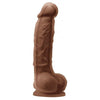 Colours Dual Density 5 inches Dildo - Realistic Pleasure for Him and Her - Model D5BROWN - Adult Naughty Store