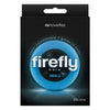 Firefly Halo Small Cock Ring Blue - Silicone Glow in the Dark Performance Enhancer for Men - Model FFH-S1 - Enhances Sensations and Climax - Blue Color