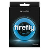 Firefly Halo Small Cock Ring Blue - Silicone Glow in the Dark Performance Enhancer for Men - Model FFH-S1 - Enhances Sensations and Climax - Blue Color - Adult Naughty Store