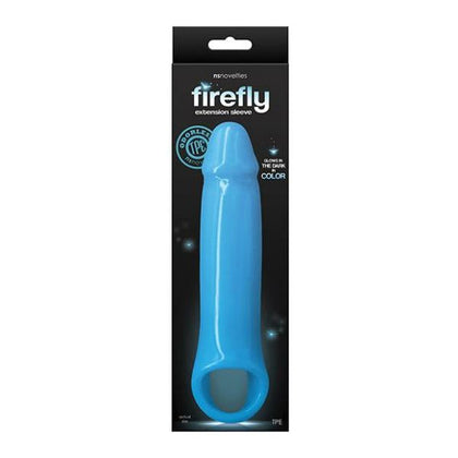 Firefly Fantasy Glow-in-the-Dark Penis Sleeve Extension - Medium Blue