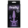 NS Novelties Firefly Prince Small Purple Glow in the Dark Silicone Butt Plug - Model FP-001 - Unisex Anal Pleasure Toy
