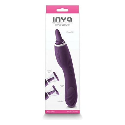 Inya Triple Delight - Purple: The Ultimate Pleasure Powerhouse for All Genders and Intense Stimulation in Every Area - Adult Naughty Store