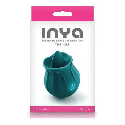 Inya Kiss Rechargeable Vibe - Dark Teal: A Sensational Clitoral Stimulator for Unforgettable Pleasure - Adult Naughty Store