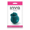 Inya Kiss Rechargeable Vibe - Dark Teal: A Sensational Clitoral Stimulator for Unforgettable Pleasure - Adult Naughty Store