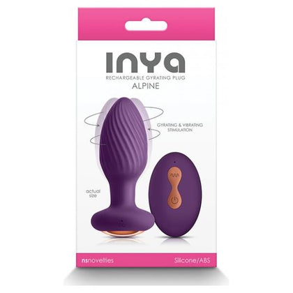 Inya Alpine Gyrating Remote-Controlled Butt Plug - Model INYA-APL-PURP - For Unparalleled Pleasure in Purple - Adult Naughty Store