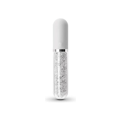 Stardust Charm - White: The Luxurious Platinum Silicone Rechargeable Vibrating G-Spot Massager for Women