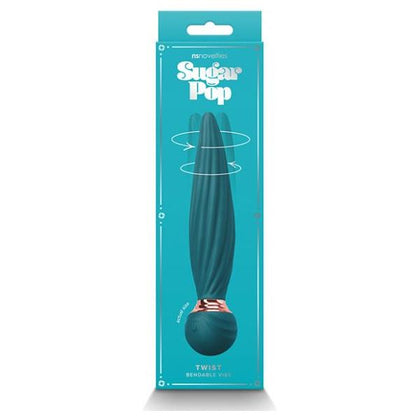 Introducing the Sugar Pop Twist Bendable Vibe - Teal: The Ultimate Pleasure Experience for All Genders in Vibrant Teal