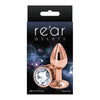 Introducing the Rear Assets Rose Gold Small Clear Anal Toy - Model RASGSC-01 - For Sensual Pleasure in a Sleek Design - Adult Naughty Store