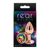 Introducing the Rear Assets Rose Gold Small - Rainbow: Premium Lightweight Anal Toy for Sensual Pleasure - Adult Naughty Store