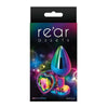 Introducing the Rear Assets Multi-Color Heart Medium - Rainbow Anal Toy: A Sensual Delight for All Genders, Providing Effortless Pleasure and Visual Excitement - Adult Naughty Store