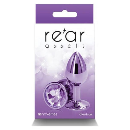 Introducing the Luxurious Pleasures Rear Assets Small Anal Toy - Model RA-102: A Provocative Purple Delight for Sensual Stimulation - Adult Naughty Store