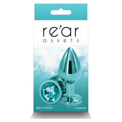 Introducing the Luxe Pleasures Rear Assets Medium - Teal Anal Plug for Exquisite Sensual Stimulation - Adult Naughty Store