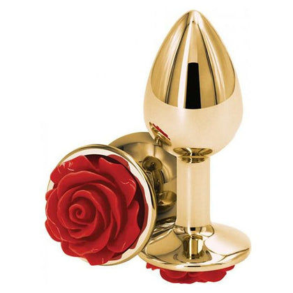 Rear Assets Small - Red Rose Anal Plug for Sensual Pleasure and Visual Excitement