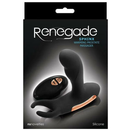 NS Novelties Renegade Sphinx Warming Prostate Massager - Black - Ultimate Men's Pleasure Center - Model RSPH001 - Prostate Stimulation