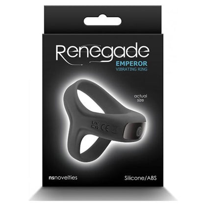 Renegade Emperor Vibrating Cock Ring - Model R-001 - Male - Pleasure Enhancer - Black - Adult Naughty Store