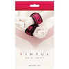 NS Novelties Sinful Wrist Cuffs Pink - Stylish Faux Leather Restraints for Sensual Pleasure
