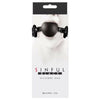 Sinful Soft Silicone Gag O-S Black - Sensual Bliss for Alluring Play - Adult Naughty Store