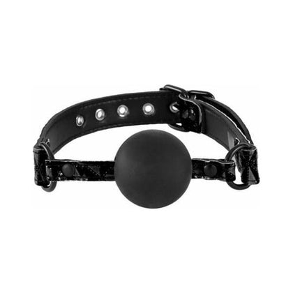 Sinful Soft Silicone Gag O-S Black - Sensual Bliss for Alluring Play