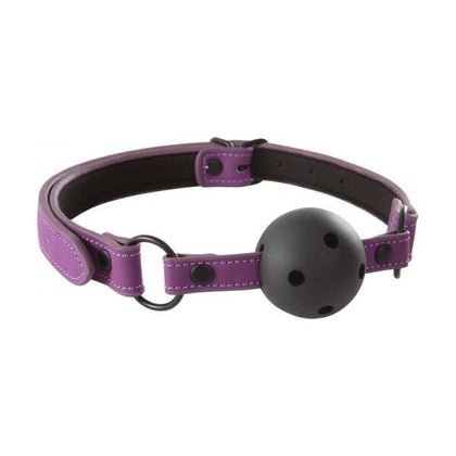 NS Novelties Lust Bondage Ball Gag Purple O-S: Intensify Pleasure and Explore Boundaries with the Exquisite Purple Vinyl Ball Gag for All Genders - Adult Naughty Store